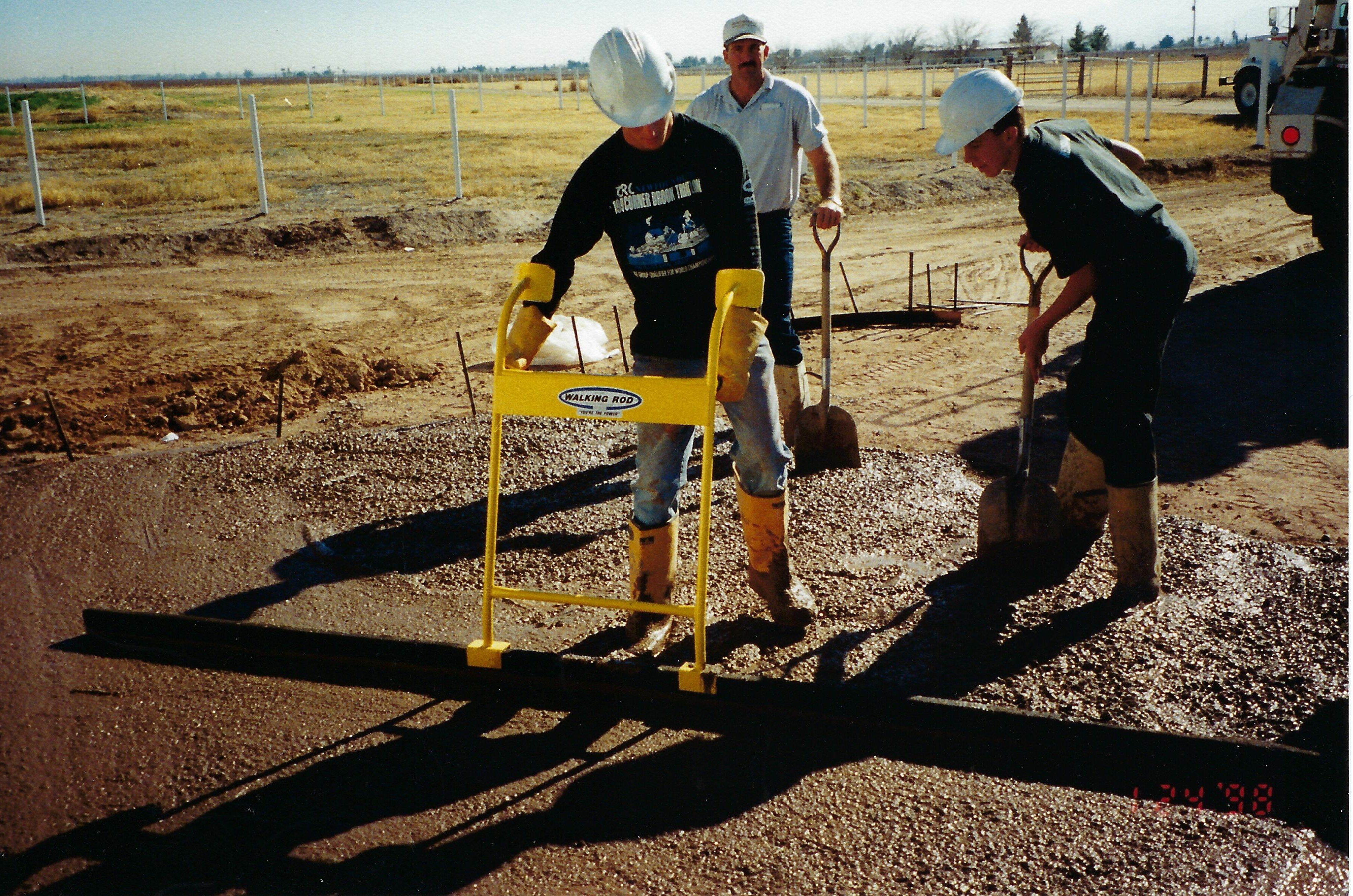 Walking the rod - precision measurement work